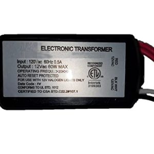 VTE60-3-1   60 WATT 12 VAC ELECTRONIC ENCAPSULATED TRANSFORMER